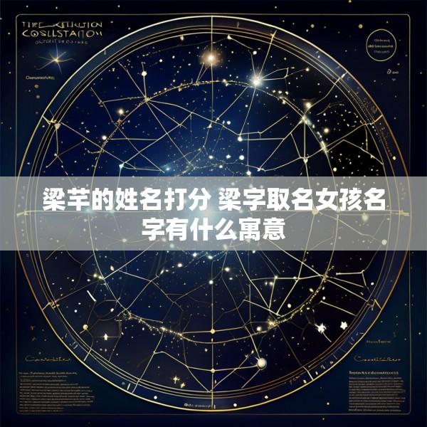 梁芊的姓名打分 梁字取名女孩名字有什么寓意