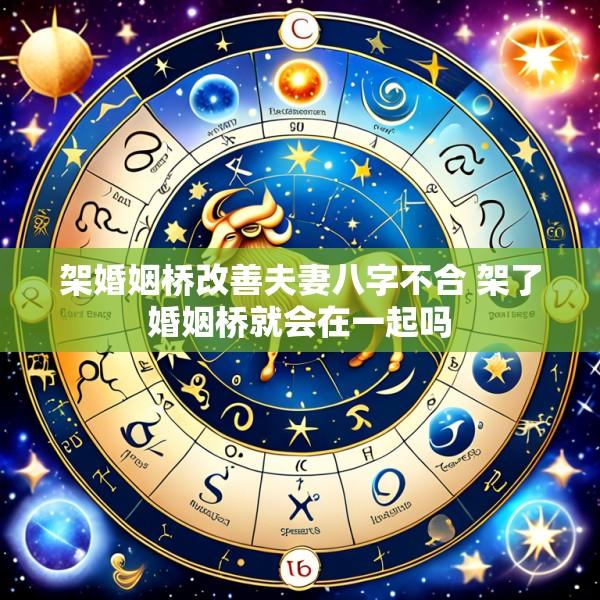 架婚姻桥改善夫妻八字不合 架了婚姻桥就会在一起吗