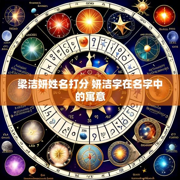 梁洁妍姓名打分 妍洁字在名字中的寓意