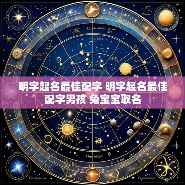 明字起名最佳配字 明字起名最佳配字男孩 兔宝宝取名