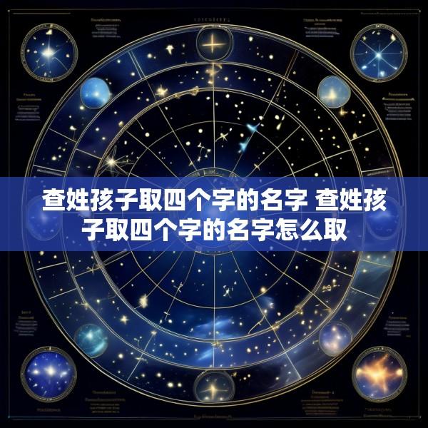 查姓孩子取四个字的名字 查姓孩子取四个字的名字怎么取