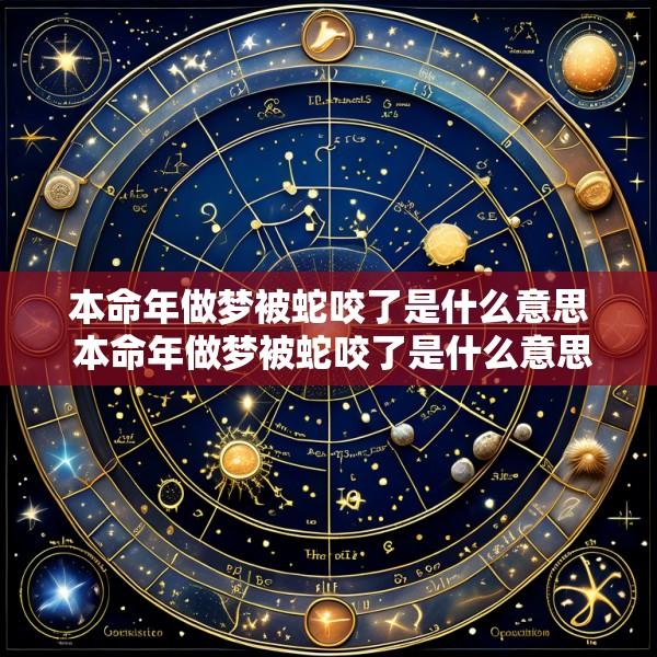 本命年做梦被蛇咬了是什么意思 本命年做梦被蛇咬了是什么意思周公解梦