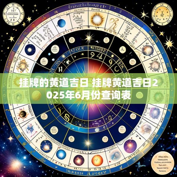 挂牌的黄道吉日 挂牌黄道吉日2025年6月份查询表
