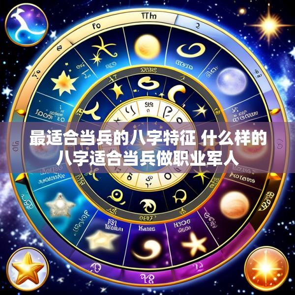 最适合当兵的八字特征 什么样的八字适合当兵做职业军人
