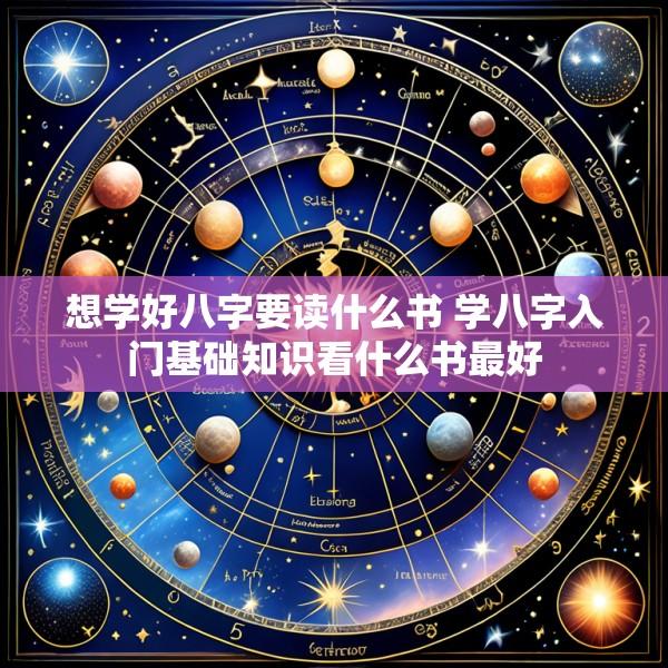 想学好八字要读什么书 学八字入门基础知识看什么书最好