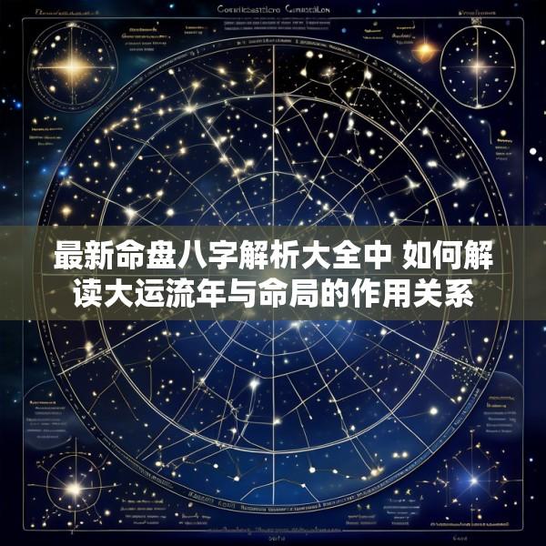 最新命盘八字解析大全中 如何解读大运流年与命局的作用关系