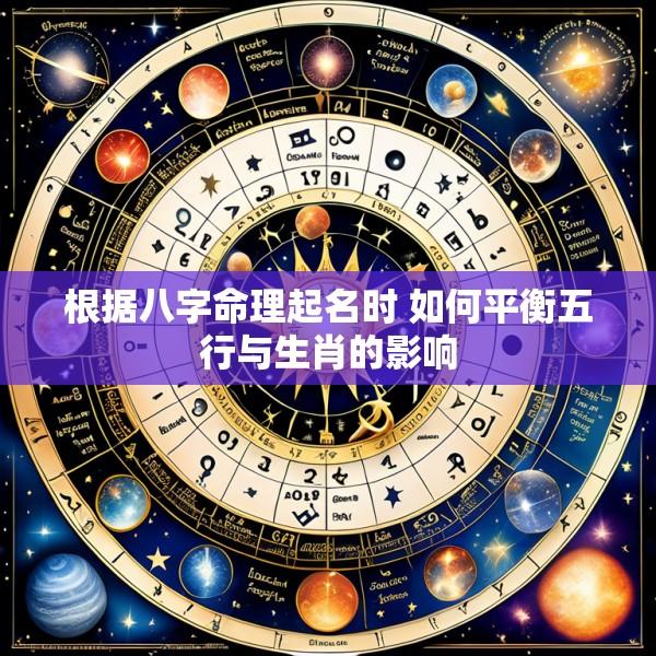 根据八字命理起名时 如何平衡五行与生肖的影响