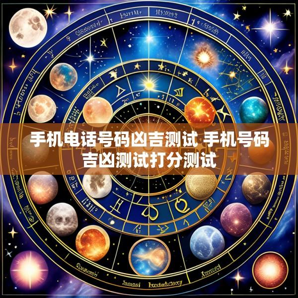 手机电话号码凶吉测试 手机号码吉凶测试打分测试