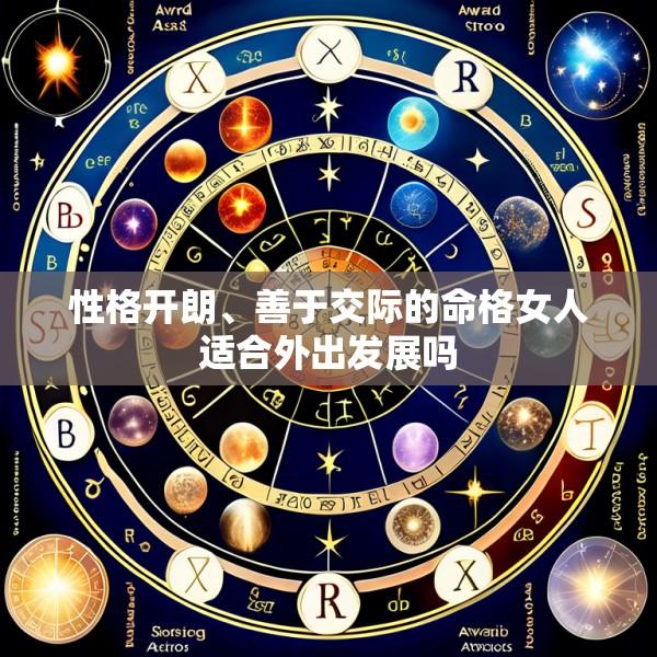 性格开朗、善于交际的命格女人适合外出发展吗