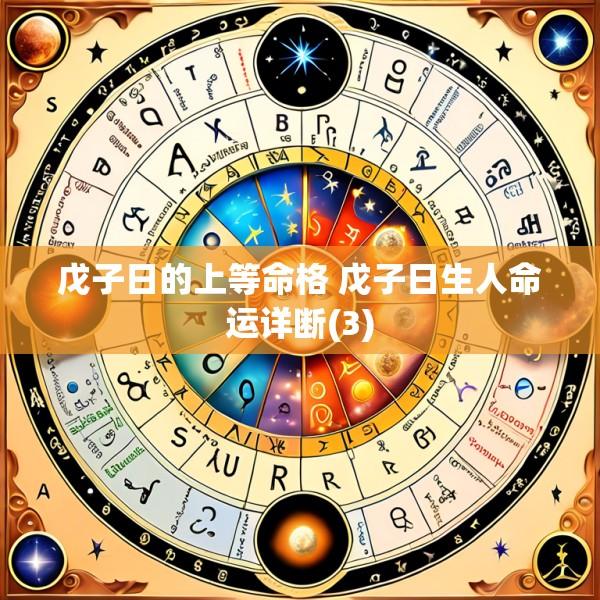 戊子日的上等命格 戊子日生人命运详断(3)