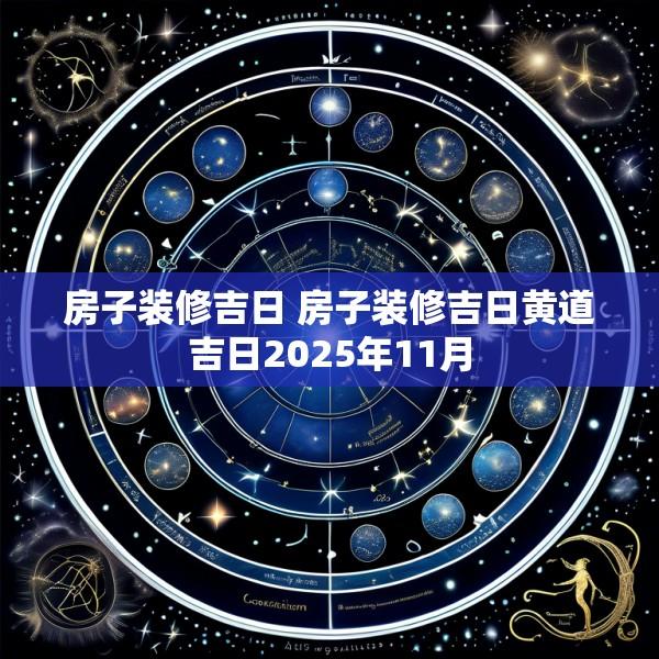 房子装修吉日 房子装修吉日黄道吉日2025年11月
