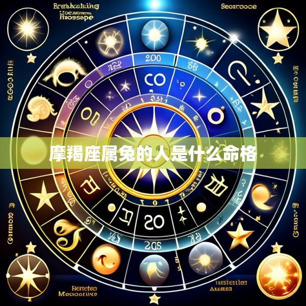 摩羯座属兔的人是什么命格