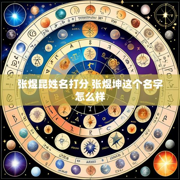 张煜昆姓名打分 张煜坤这个名字怎么样