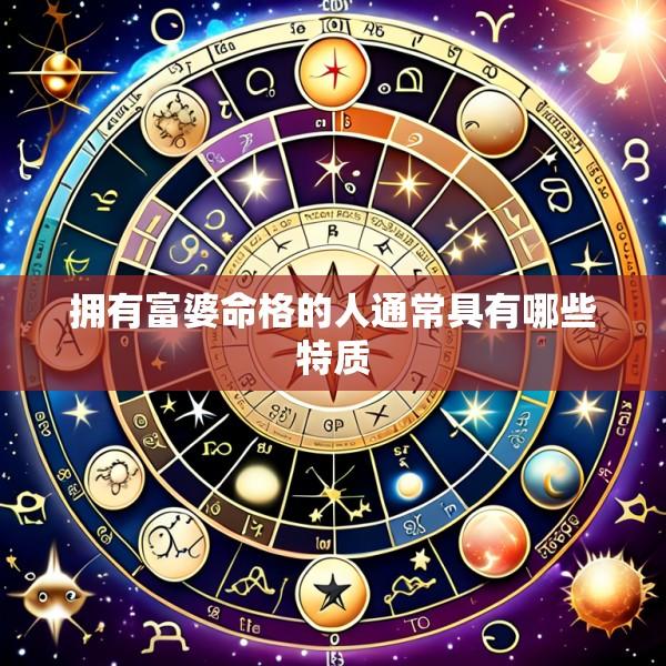 拥有富婆命格的人通常具有哪些特质