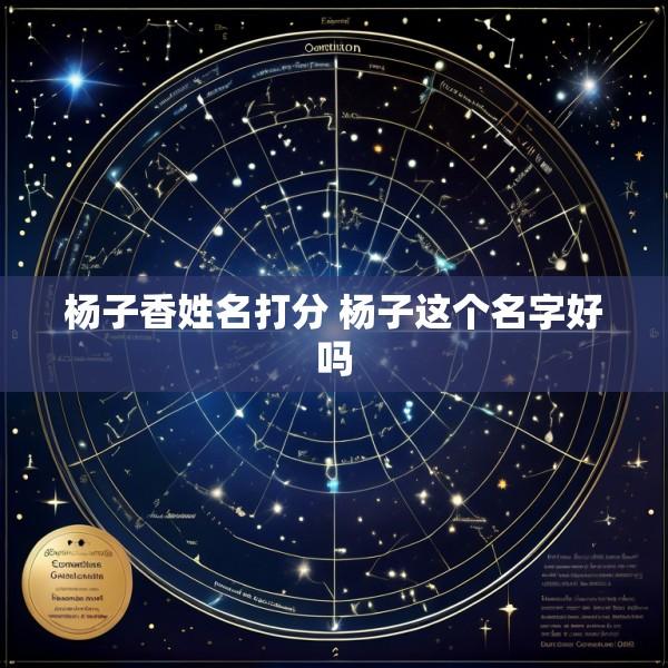 杨子香姓名打分 杨子这个名字好吗