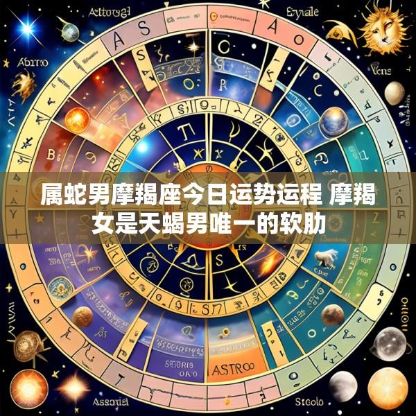 属蛇男摩羯座今日运势运程 摩羯女是天蝎男唯一的软肋