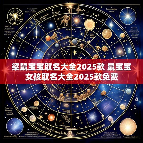 梁鼠宝宝取名大全2025款 鼠宝宝女孩取名大全2025款免费