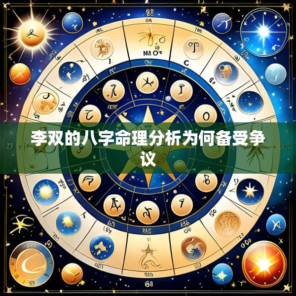 李双的八字命理分析为何备受争议