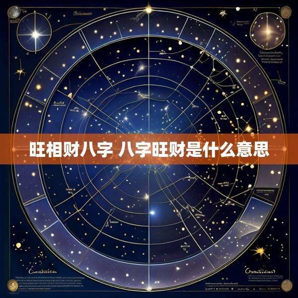 旺相财八字 八字旺财是什么意思