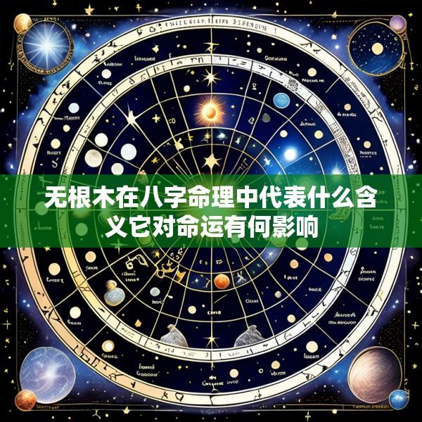 无根木在八字命理中代表什么含义它对命运有何影响