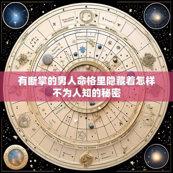 有断掌的男人命格里隐藏着怎样不为人知的秘密