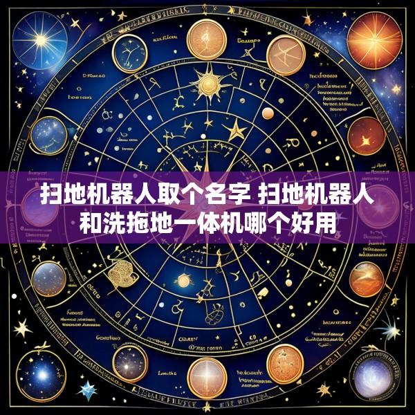 扫地机器人取个名字 扫地机器人和洗拖地一体机哪个好用