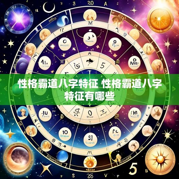 性格霸道八字特征 性格霸道八字特征有哪些
