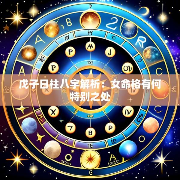戊子日柱八字解析：女命格有何特别之处