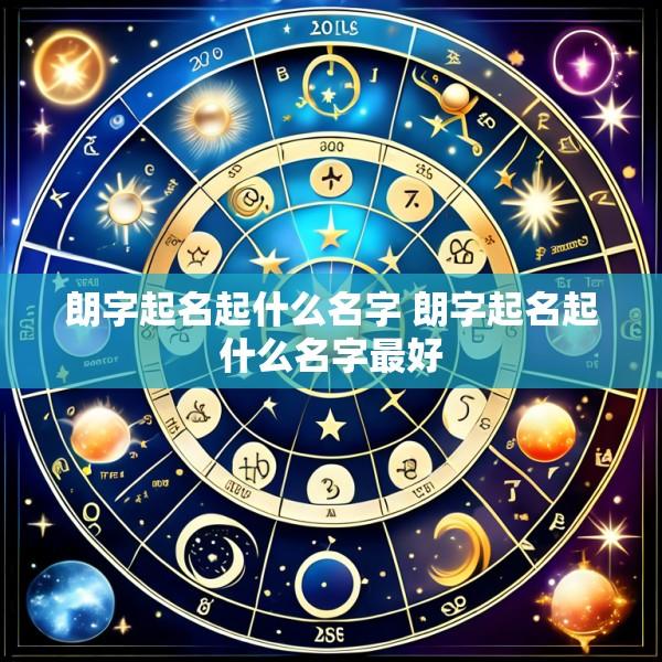 朗字起名起什么名字 朗字起名起什么名字最好