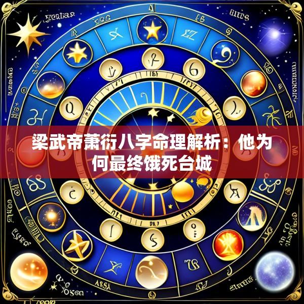 梁武帝萧衍八字命理解析：他为何最终饿死台城