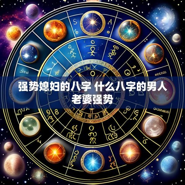 强势媳妇的八字 什么八字的男人老婆强势