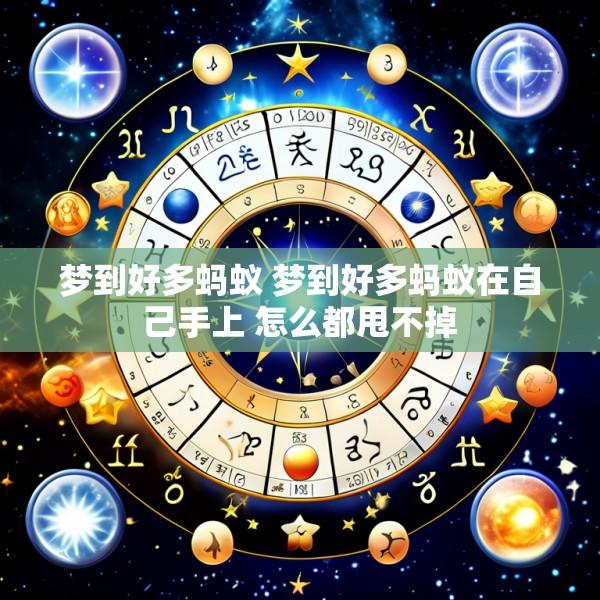 梦到好多蚂蚁 梦到好多蚂蚁在自己手上 怎么都甩不掉
