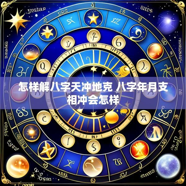 怎样解八字天冲地克 八字年月支相冲会怎样