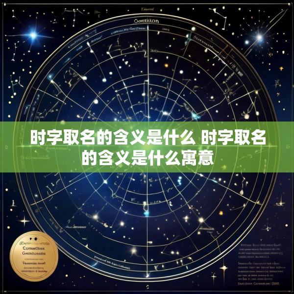 时字取名的含义是什么 时字取名的含义是什么寓意
