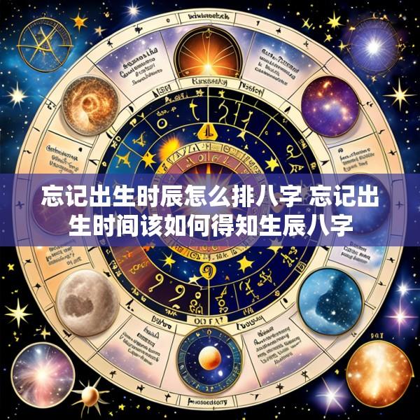 忘记出生时辰怎么排八字 忘记出生时间该如何得知生辰八字