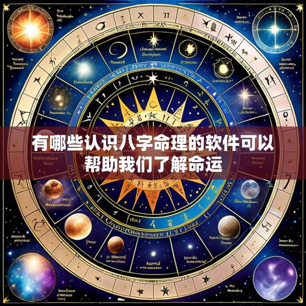 有哪些认识八字命理的软件可以帮助我们了解命运