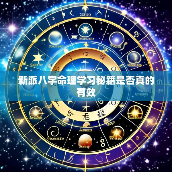 新派八字命理学习秘籍是否真的有效