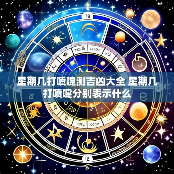 星期几打喷嚏测吉凶大全 星期几打喷嚏分别表示什么
