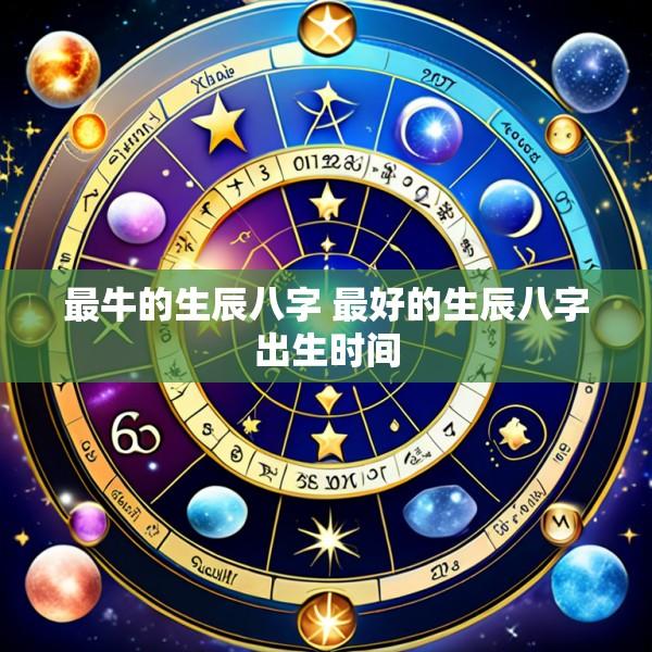最牛的生辰八字 最好的生辰八字出生时间
