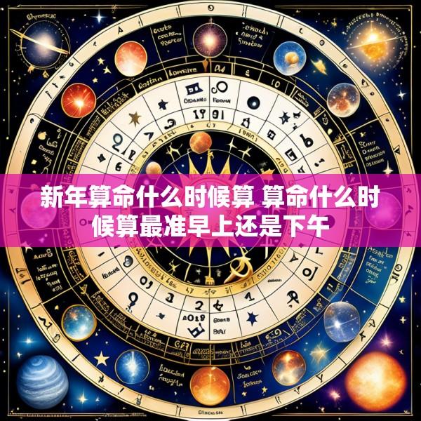 新年算命什么时候算 算命什么时候算最准早上还是下午
