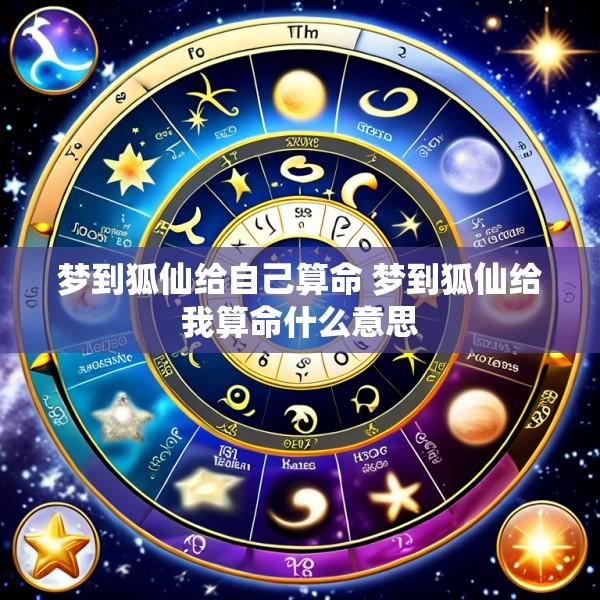 梦到狐仙给自己算命 梦到狐仙给我算命什么意思