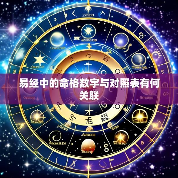 易经中的命格数字与对照表有何关联