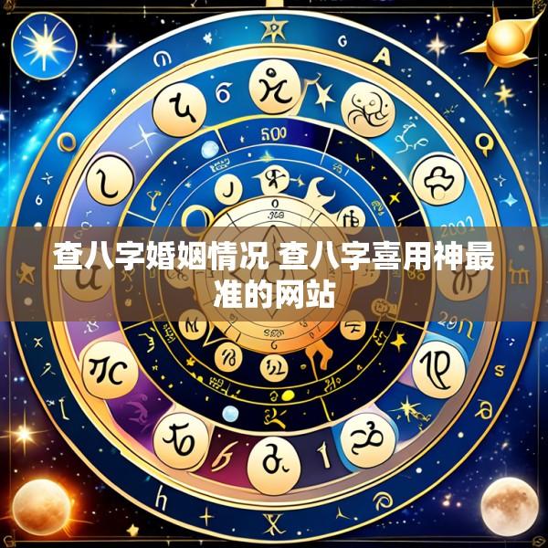 查八字婚姻情况 查八字喜用神最准的网站
