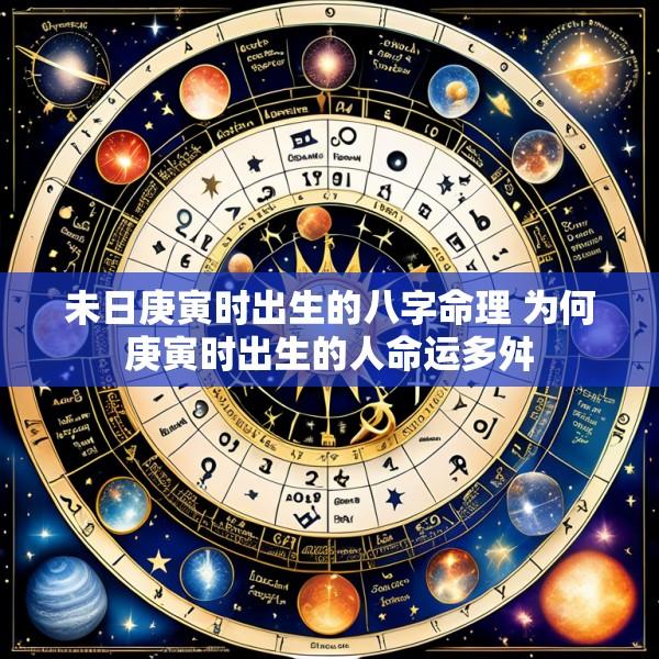 未日庚寅时出生的八字命理 为何庚寅时出生的人命运多舛