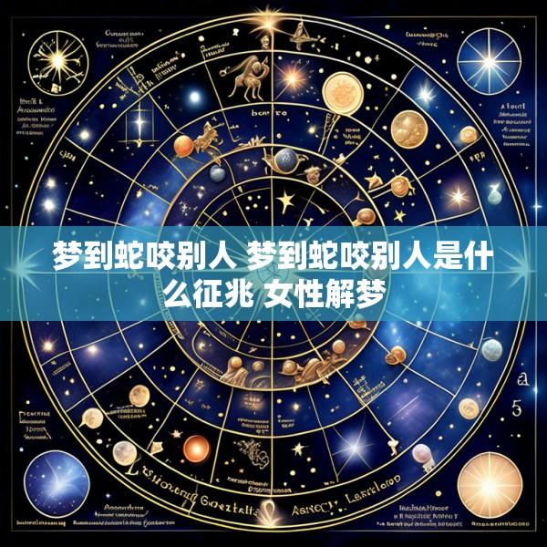 梦到蛇咬别人 梦到蛇咬别人是什么征兆 女性解梦