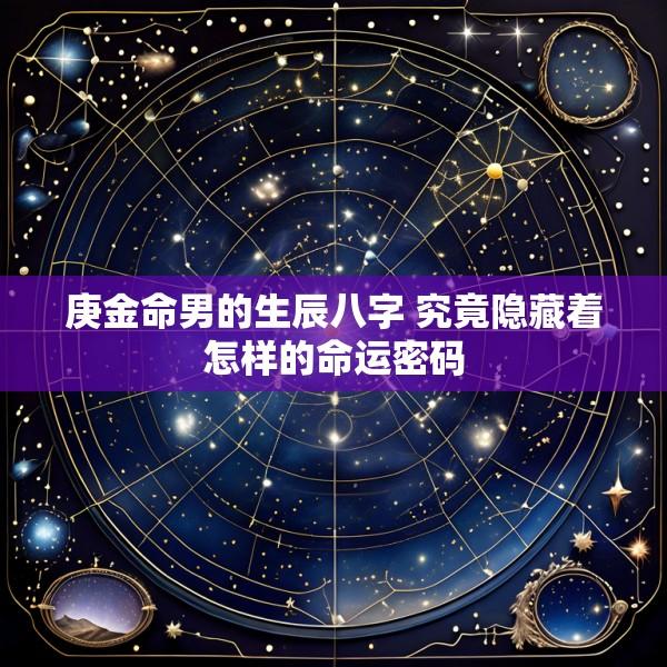 庚金命男的生辰八字 究竟隐藏着怎样的命运密码