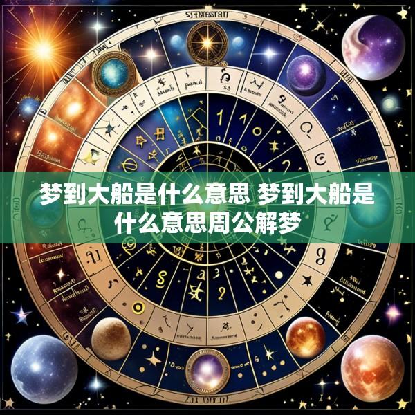 梦到大船是什么意思 梦到大船是什么意思周公解梦