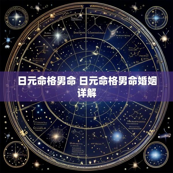 日元命格男命 日元命格男命婚姻详解
