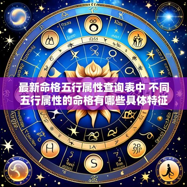 最新命格五行属性查询表中 不同五行属性的命格有哪些具体特征