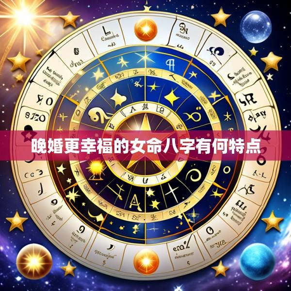 晚婚更幸福的女命八字有何特点